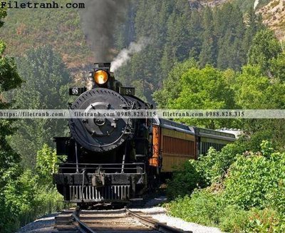 File tranh gốc in trần nhà buc anh ve tau hoi nuoc 108 3D