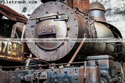 File tranh buc anh ve tau hoi nuoc 116 (gốc) phong cách tối giản