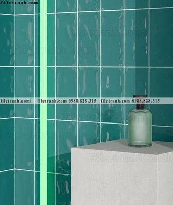 File in mica buc anh ve toa nha Morandi 536 (bản gốc) làm vách ngăn