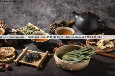 File tranh in trần buc anh ve van hoa tra dao Trung Quoc 164 (ảnh gốc siêu nét)