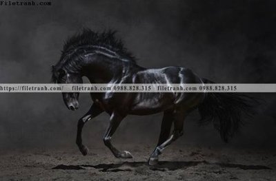 File in trần buc tranh 1 con ngua son dau dep 502 (bản gốc) phong cảnh