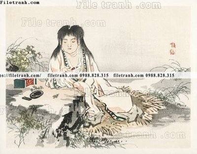 File ảnh buc tranh co Nhat Ban 111 (gốc) in quảng cáo ngoài trời