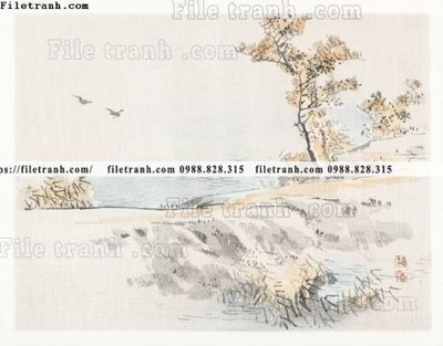 File in ấn buc tranh co Nhat Ban 144 (bản gốc) cao cấp