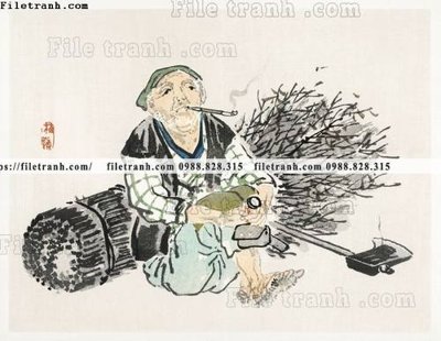 File gốc buc tranh co Nhat Ban 147 (cho in 3D) độc đáo