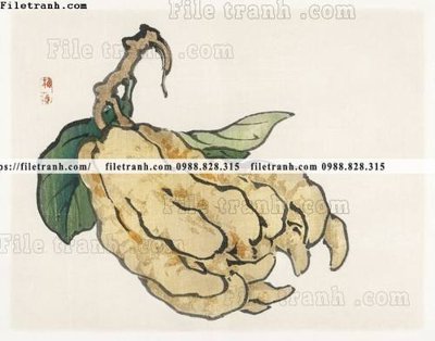 File gốc buc tranh co Nhat Ban 155 (in lụa) tranh mã đáo