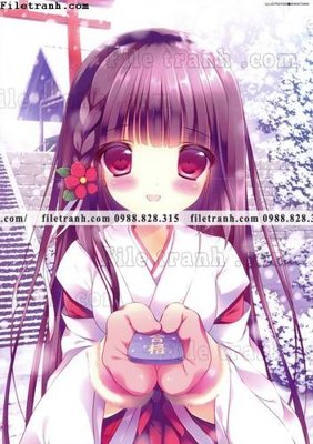 Tải file gốc buc tranh doc anime nu hai chieu Nhat Ban 198 (bản PSD) còn layer