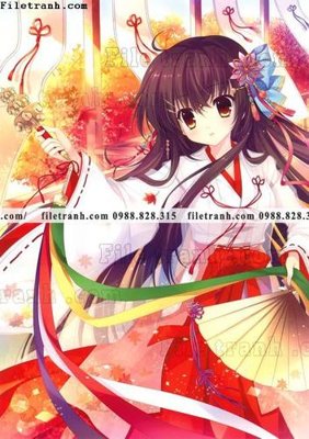 Hình ảnh file gốc buc tranh doc anime nu hai chieu Nhat Ban 218 cho in UV