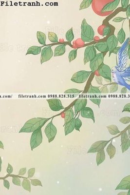 Hình ảnh gốc buc tranh hoa va chim co Trung Hoa 102 (để in khổ lớn)