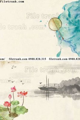 File PSD buc tranh loi vao muc phong cach co xua 633 (chất lượng in ấn)