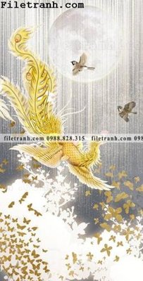 File tranh buc tranh loi vao sang trong nhe nhang co den da quang 144 (file gốc) chuẩn màu in