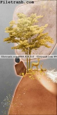 Download file gốc buc tranh loi vao sang trong nhe nhang co den da quang 181 (in lụa) nghệ thuật