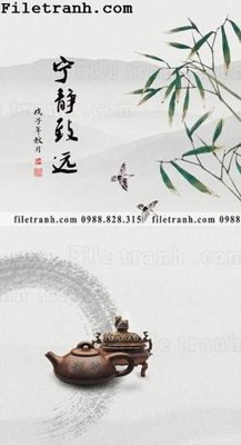 File in trần buc tranh muc ve hoa va chim Trung Quoc 110 (file gốc) chủ đề vũ trụ