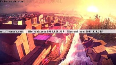 File gốc buc tranh phong canh hoat hinh gia khong gian 116 (thiết kế) độc quyền