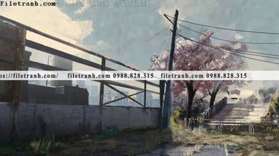 File ảnh gốc buc tranh phong canh hoat hinh gia khong gian 154 không vỡ nét