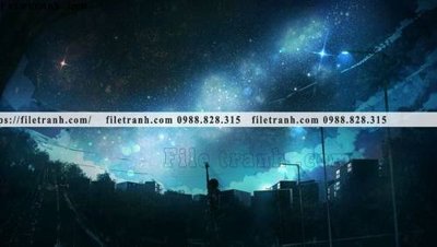 File PSD buc tranh phong canh hoat hinh gia khong gian 164 (bản gốc) đã tách nền