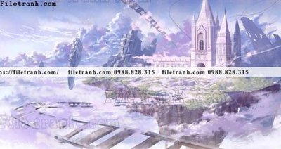 File in ấn buc tranh phong canh hoat hinh gia khong gian 202 (bản gốc) chất lượng cao