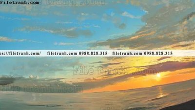 File PSD buc tranh phong canh hoat hinh gia khong gian 246 (chất lượng in ấn)