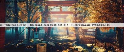 Tải file buc tranh phong canh hoat hinh gia khong gian 286 (gốc) để in ấn ngay