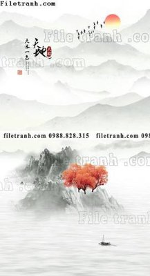 Tải file buc tranh phong canh loi vao phong cach Trung Quoc moi 111 (gốc) chủ đề phong thủy