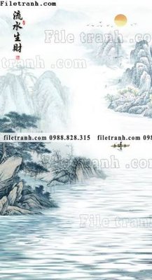 File tranh buc tranh phong canh loi vao phong cach Trung Quoc moi 155 (gốc) in film