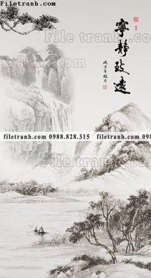 File gốc buc tranh phong canh loi vao phong cach Trung Quoc moi 167 (cho in ấn) độc quyền