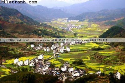 Tải file buc tranh phong canh nong thon 156 (gốc) in nhanh