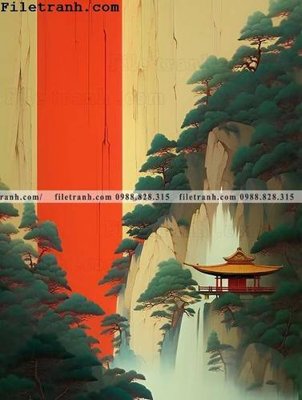 Tải file buc tranh phong canh tan co dien 137 (gốc) làm tranh treo tường