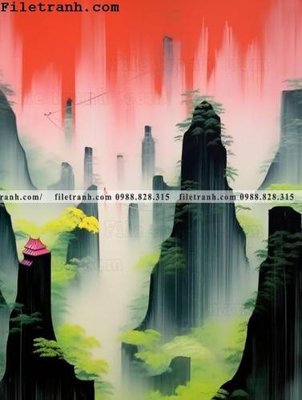 File PSD buc tranh phong canh tan co dien 178 (chất lượng in ấn)
