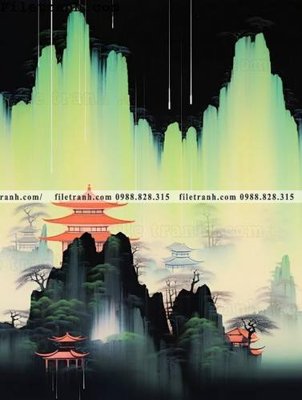 File gốc buc tranh phong canh tan co dien 189 (in tráng gương) sang trọng