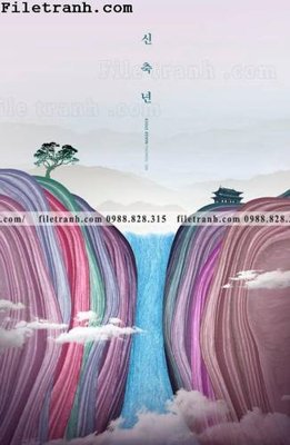 File tranh quảng cáo buc tranh phong canh truu tuong moi cua Trung Quoc 113 (download file gốc)