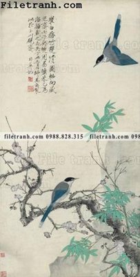 Mua file ảnh gốc buc tranh phong canh ve hoa va chim 106 (chất lượng cao)