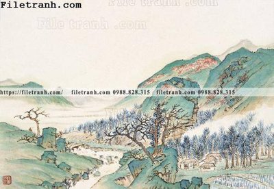 File tranh buc tranh phong canh ve hoa va chim 135 (ảnh gốc) sắc nét hoàn hảo