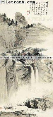 File in trần buc tranh phong canh ve hoa va chim 152 (file gốc) phong thủy