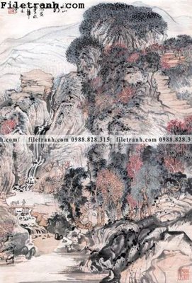 File ảnh buc tranh phong canh ve hoa va chim 189 (gốc) trang trí khách sạn