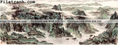 Tải file buc tranh phong canh ve hoa va chim 221 (gốc) để in ấn ngay