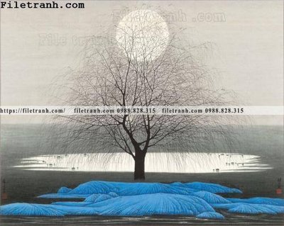 File gốc buc tranh phong canh ve hoa va chim 225 (cho in ấn) từ kho Filetranh