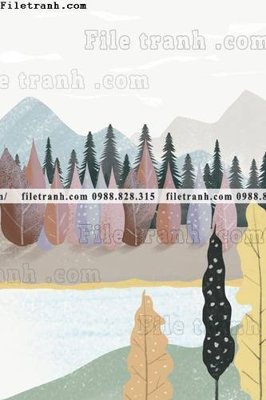 File gốc buc tranh son dau mau phong cach Bac Au 675 (dành cho trang trí nội thất)