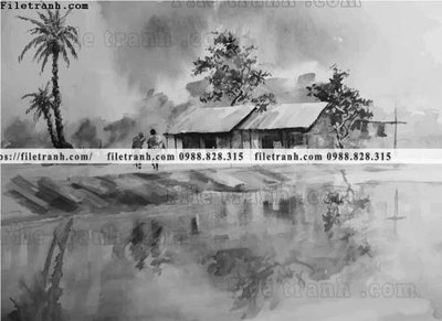 Tải về file gốc buc tranh son dau phong canh vector 1524 (dùng cho in quảng cáo)