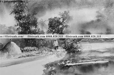 Download file buc tranh son dau phong canh vector 1529 (gốc) cho xưởng in