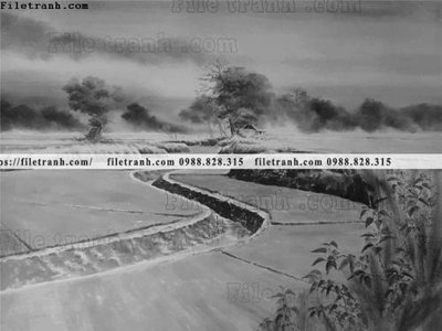 Tải file buc tranh son dau phong canh vector 1562 (gốc) làm tranh treo tường