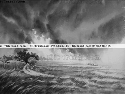 Tệp tin gốc buc tranh son dau phong canh vector 1565 (dùng cho in ấn) chuyên nghiệp