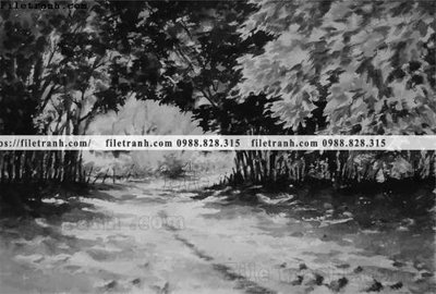 Tải file buc tranh son dau phong canh vector 1584 (gốc) chủ đề tôn giáo