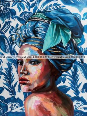 File gốc buc tranh son dau truu tuong ve tay phu nu 506 (in 3D) cho trang trí