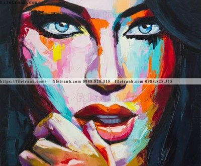 Hình ảnh file gốc buc tranh son dau truu tuong ve tay phu nu 533 (chất lượng cao)