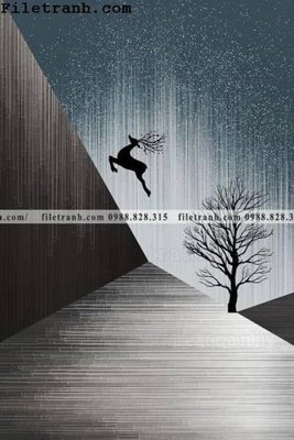 File gốc buc tranh su pha le cho sanh vao 101 (in lụa) tranh phong thủy