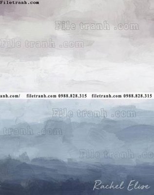 Ảnh gốc buc tranh truu tuong don gian mau xanh lam va xanh luc 631 (độ nét cao) in mica