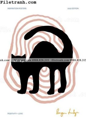 File gốc buc tranh truu tuong mau xanh va trang cua Phap 113 (in lụa) hoa văn cổ điển