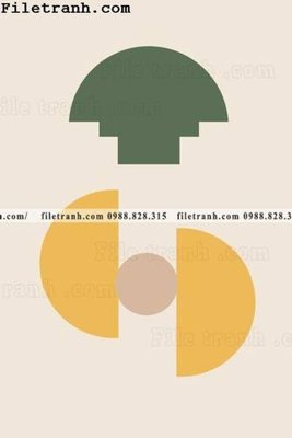 Tải file buc tranh truu tuong toi gian hien dai 118 (PSD) cho in tranh 3D