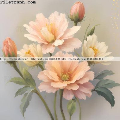 Tải về file gốc buc tranh truu tuong ve hoa Morandi 131 (chuẩn in ấn)