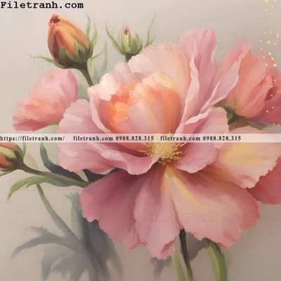 File tranh buc tranh truu tuong ve hoa Morandi 134 (ảnh gốc) sắc nét hoàn hảo